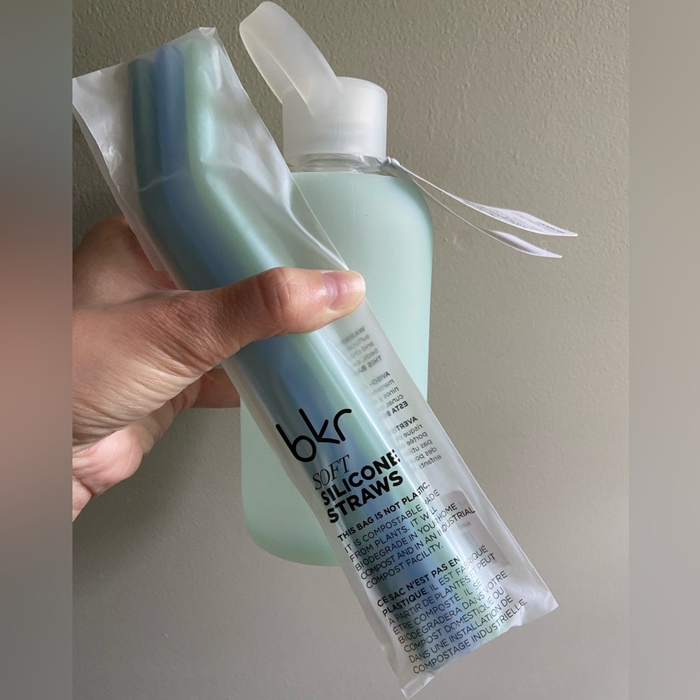 bkr Water Bottle Haven 16 oz + Straws - Picture 2 of 7